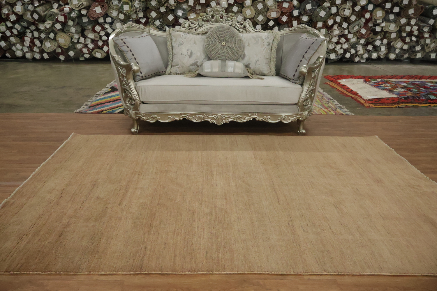 Brown Wool Modern Gabbeh Oriental Area Rug 7x10