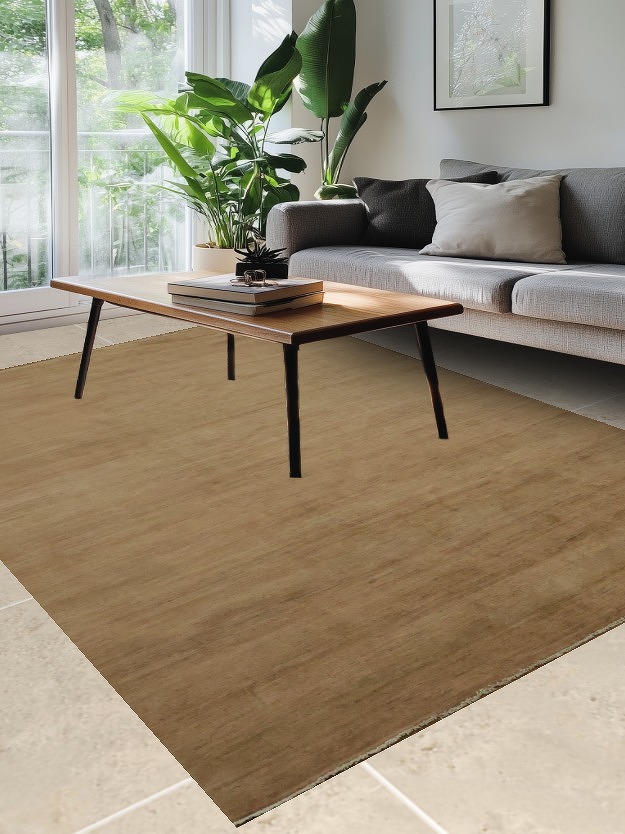 Brown Wool Modern Gabbeh Oriental Area Rug 7x10