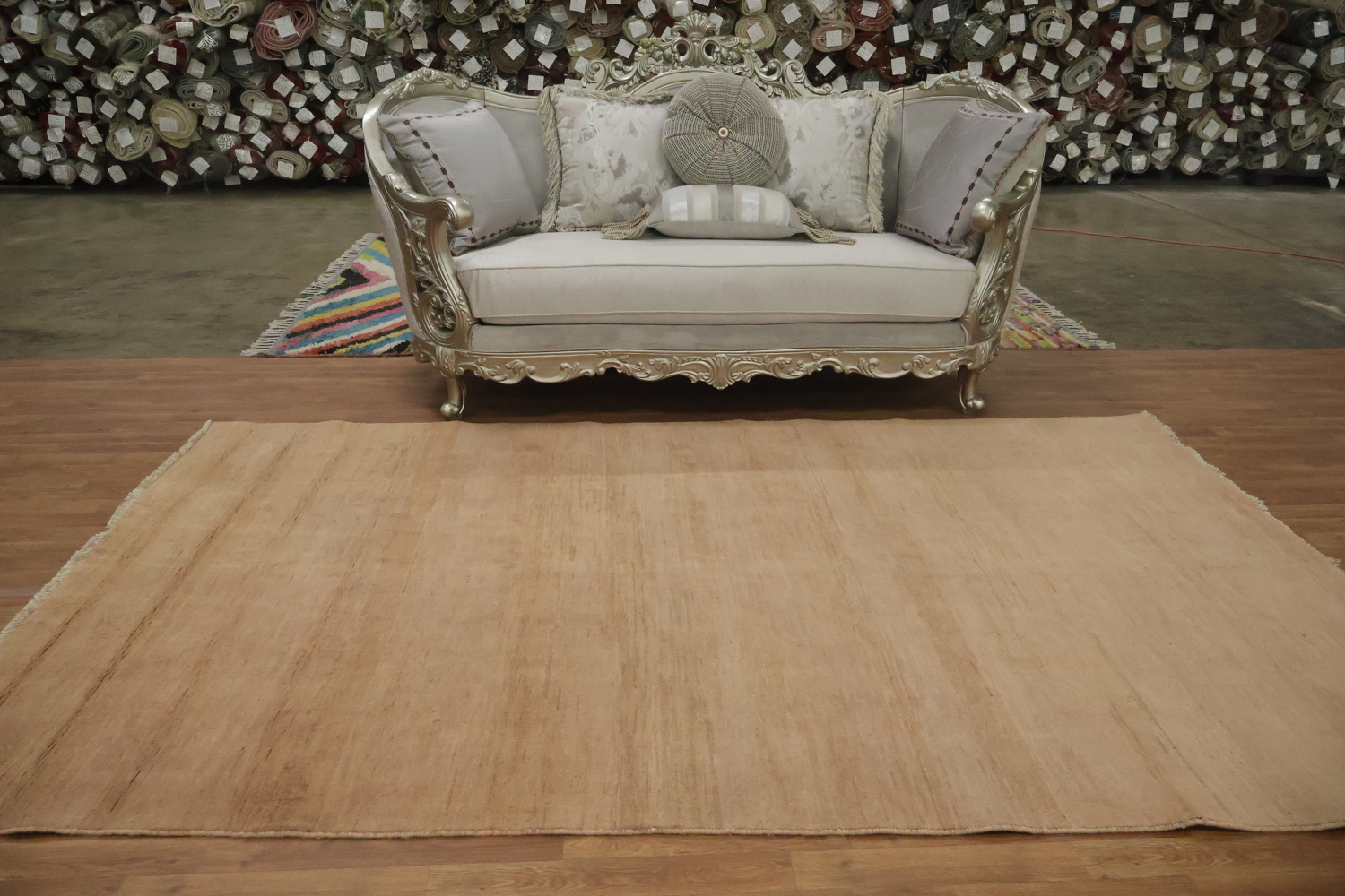 Modern Solid Wool Gabbeh Oriental Area Rug 6x10