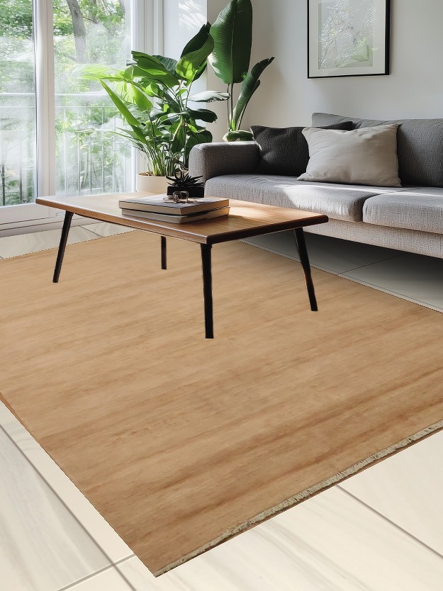 Modern Solid Wool Gabbeh Oriental Area Rug 6x10
