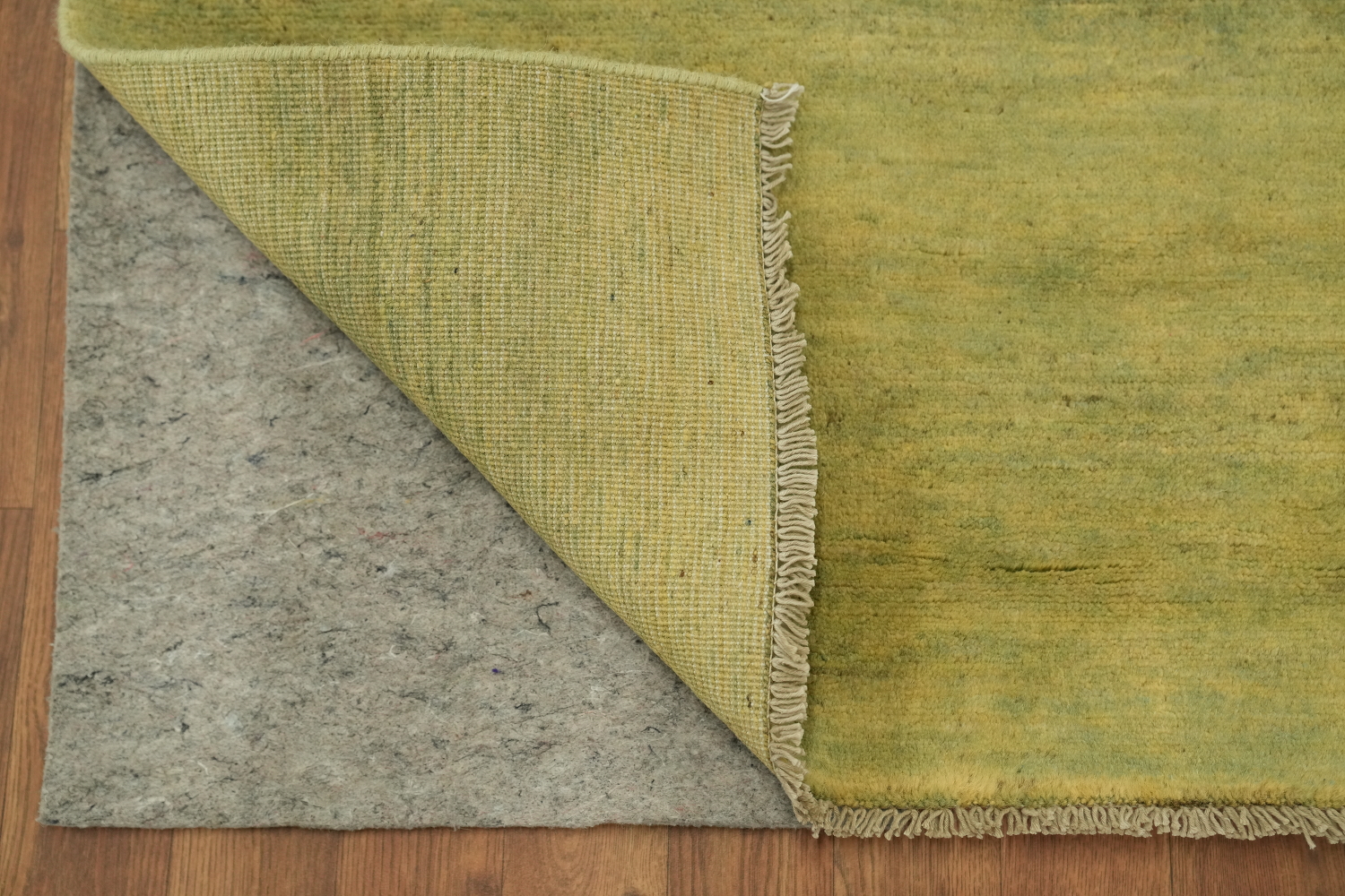 Green & Yellow Wool Gabbeh Modern Oriental Rug 5x7