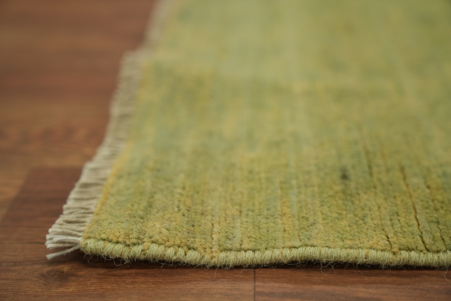 Green & Yellow Wool Gabbeh Modern Oriental Rug 5x7