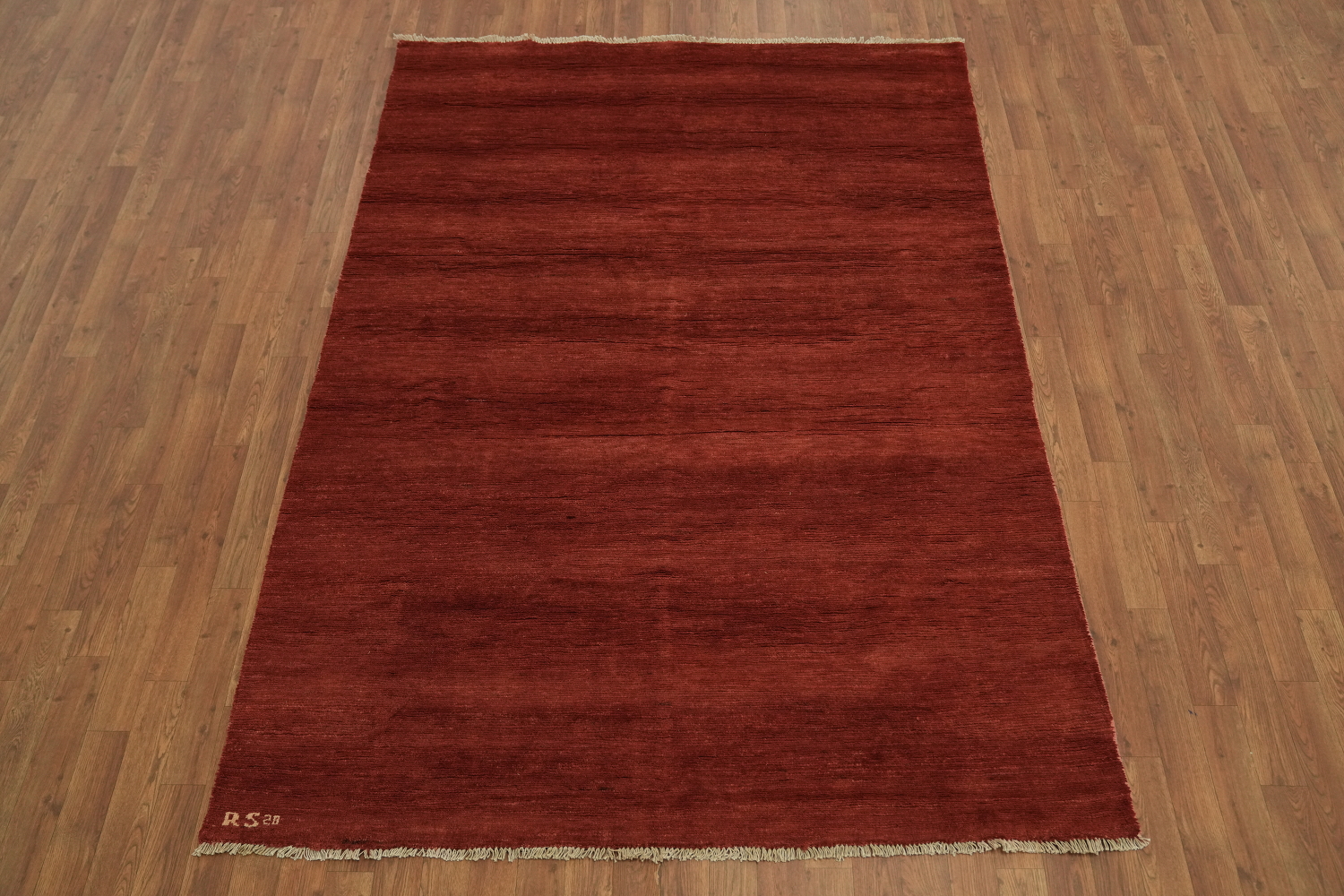Modern Red Wool Gabbeh Oriental Rug 5x7