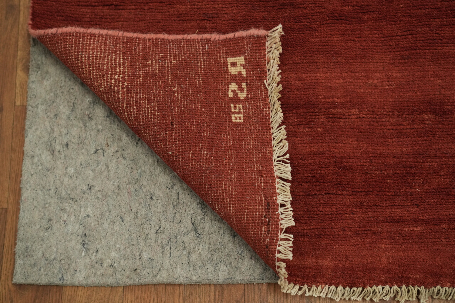 Modern Red Wool Gabbeh Oriental Rug 5x7