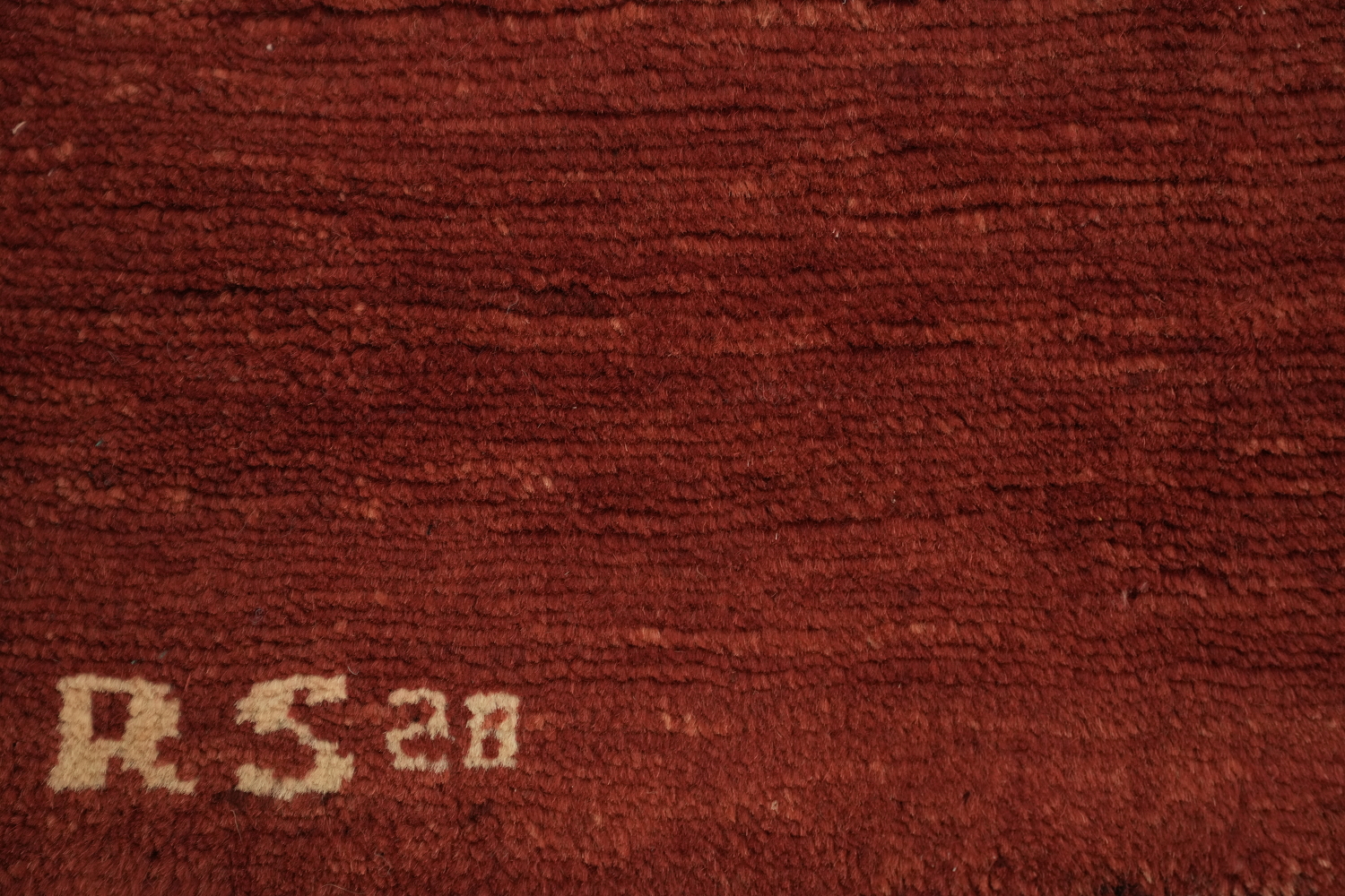 Modern Red Wool Gabbeh Oriental Rug 5x7