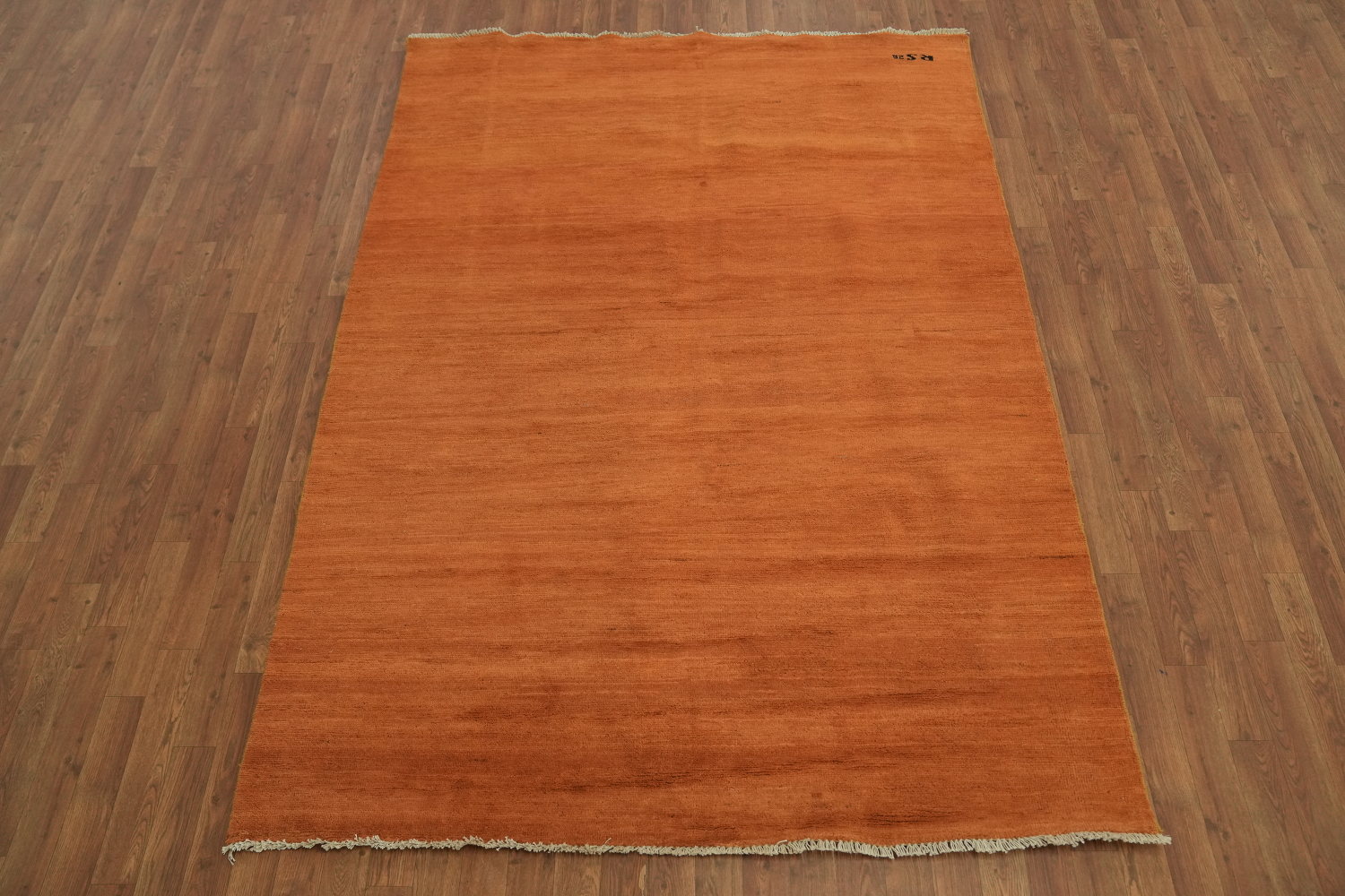 Orange Wool Modern Gabbeh Oriental Area Rug 6x8