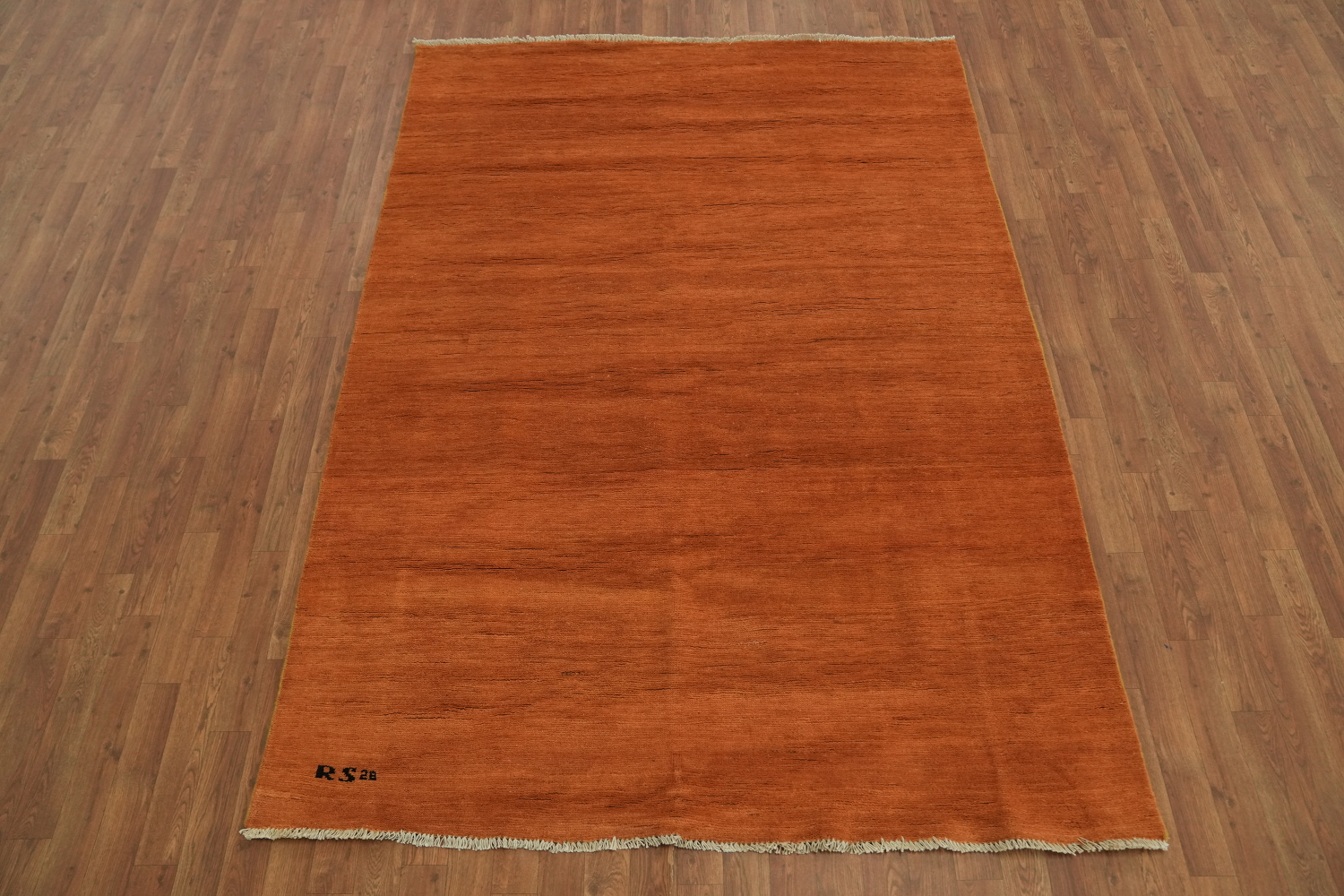 Orange Wool Modern Gabbeh Oriental Area Rug 6x8