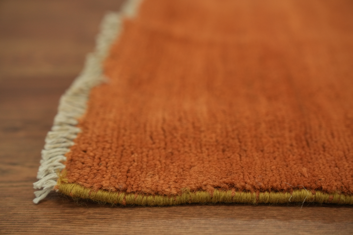 Orange Wool Modern Gabbeh Oriental Area Rug 6x8