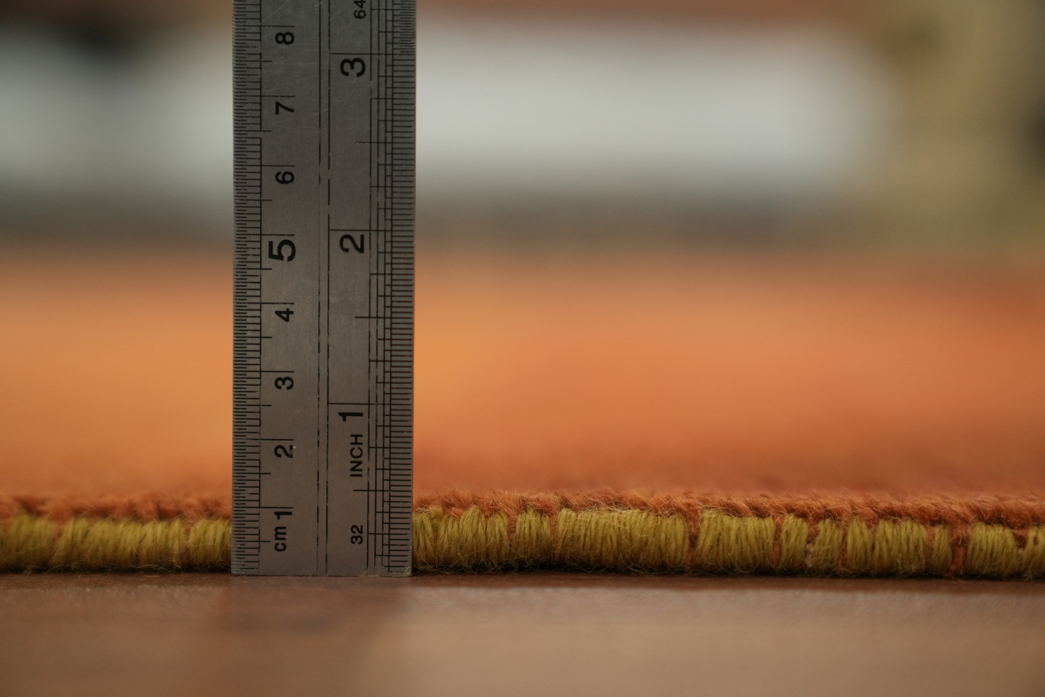 Orange Wool Modern Gabbeh Oriental Area Rug 6x8