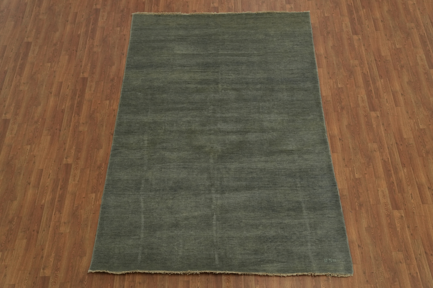 Green Wool Gabbeh Modern Area Rug 7x10