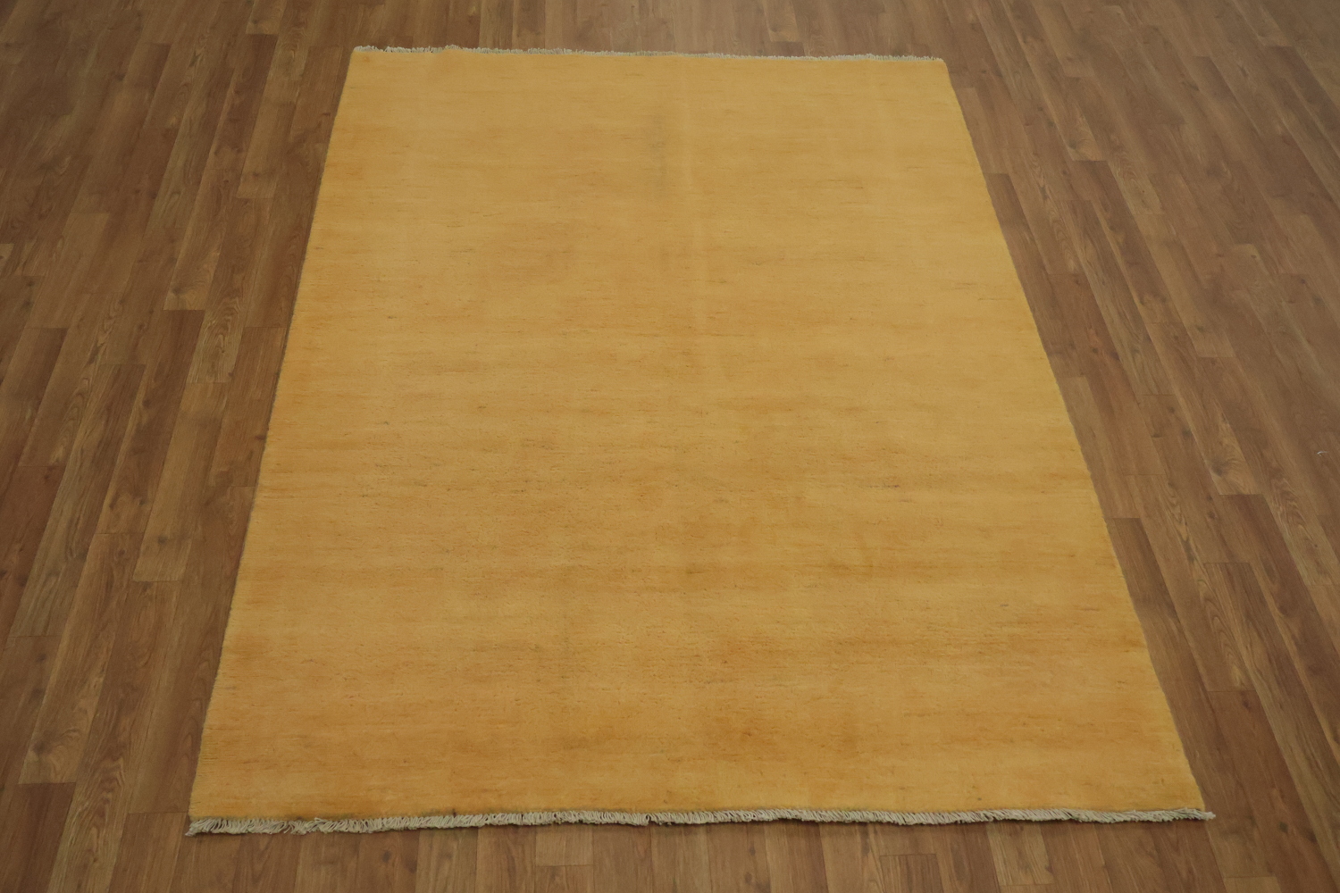 Orange Modern Wool Gabbeh Oriental Rug 5x7
