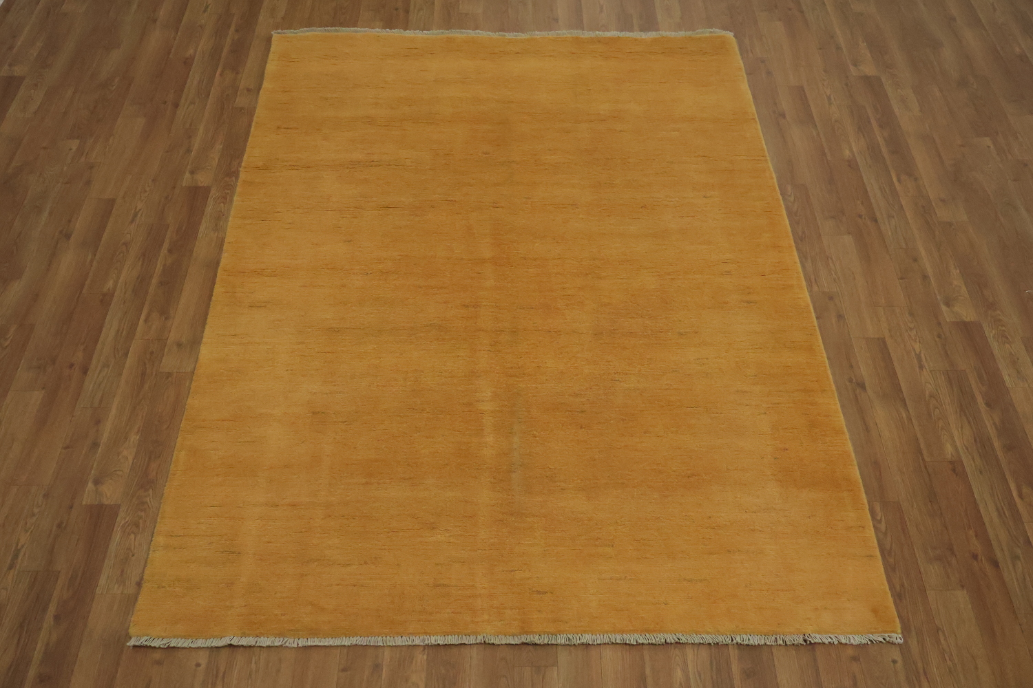 Orange Modern Wool Gabbeh Oriental Rug 5x7