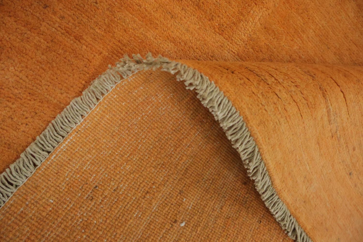 Orange Wool Gabbeh Modern Area Rug 7x10