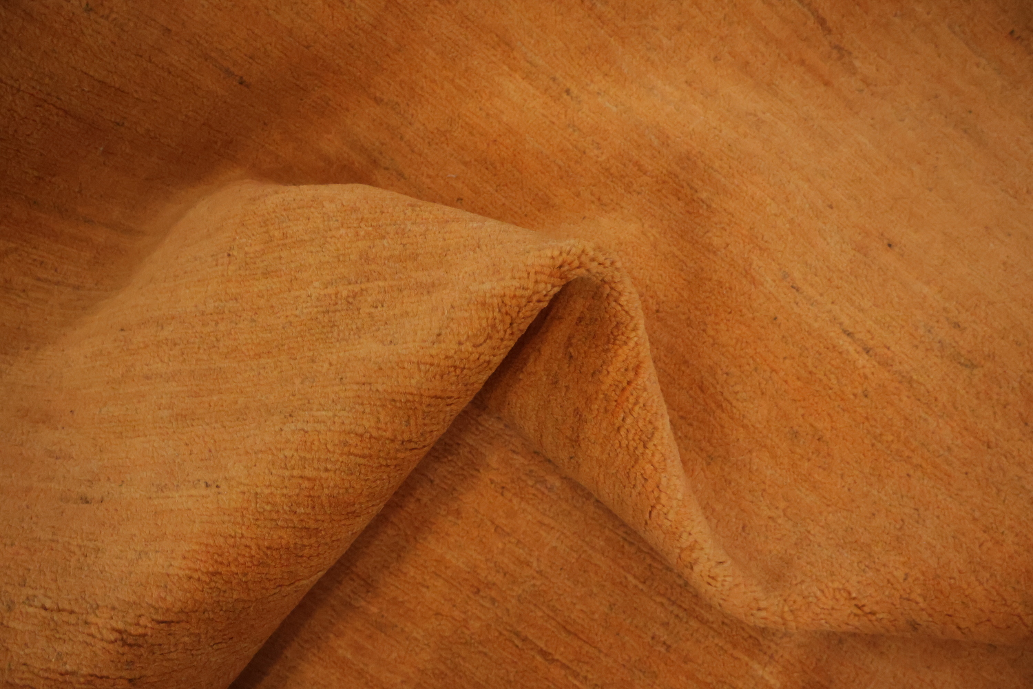 Orange Wool Gabbeh Modern Area Rug 7x10