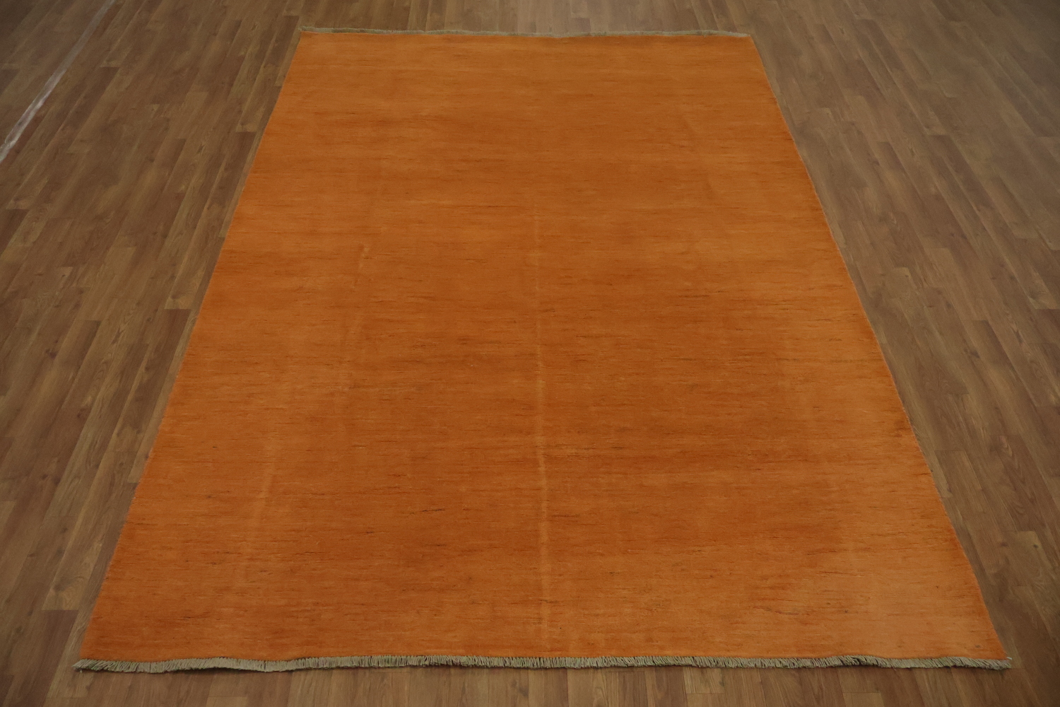 Orange Wool Gabbeh Modern Area Rug 7x10