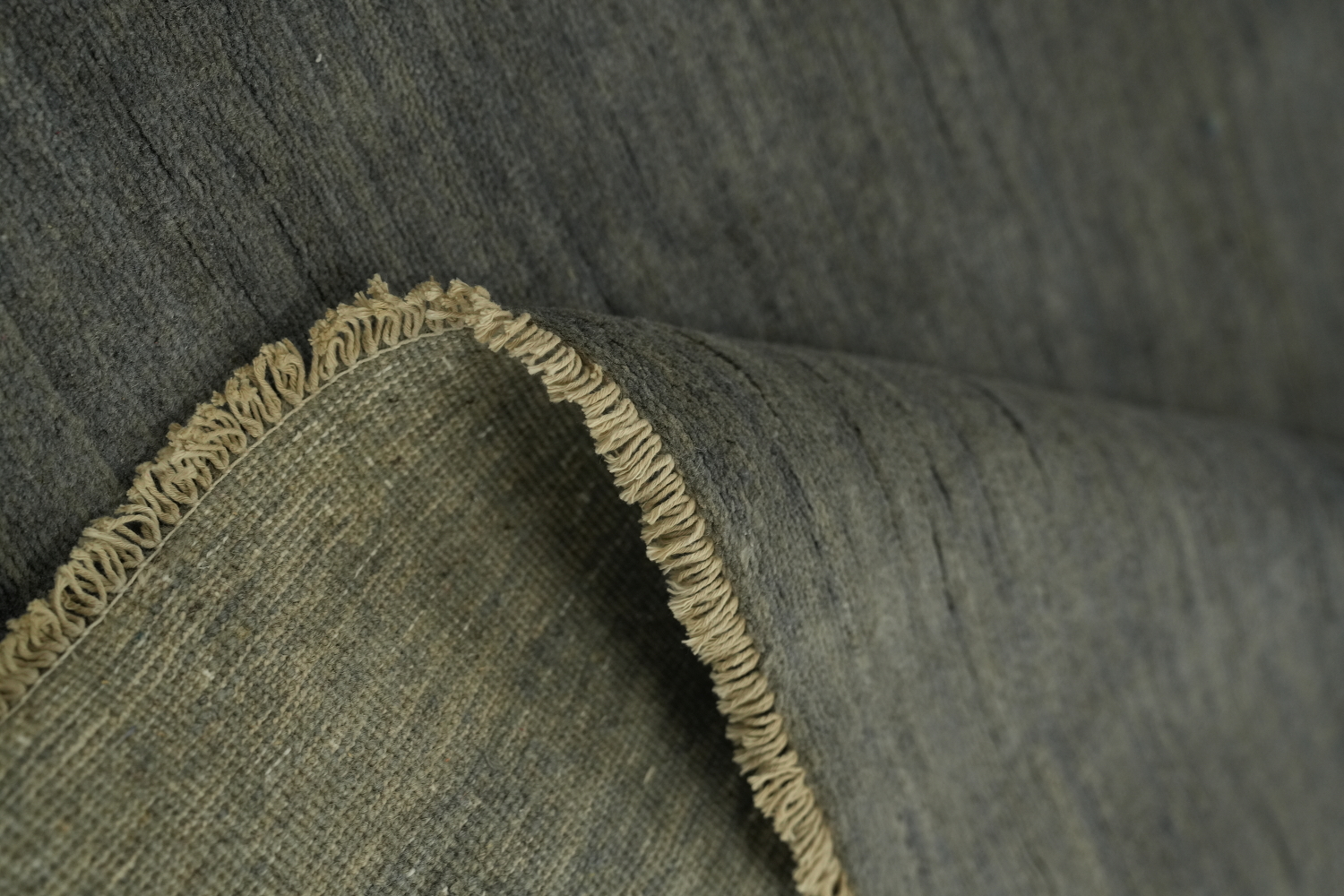 Modern Gray Wool Gabbeh Oriental Rug 5x7