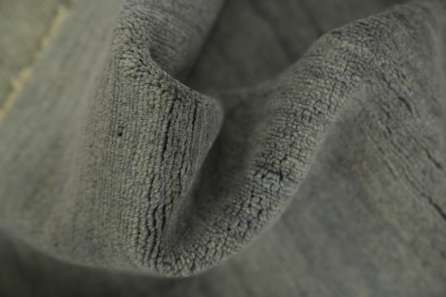 Modern Gray Wool Gabbeh Oriental Rug 5x7