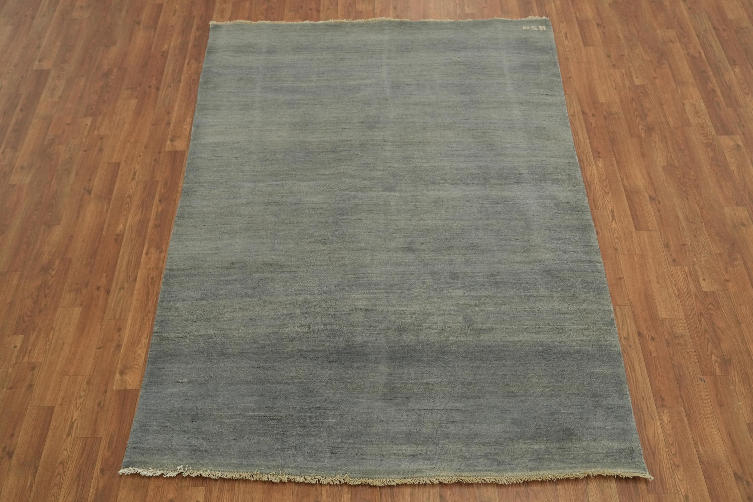 Modern Gray Wool Gabbeh Oriental Rug 5x7