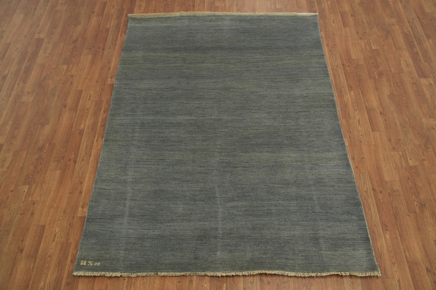Modern Gray Wool Gabbeh Oriental Rug 5x7