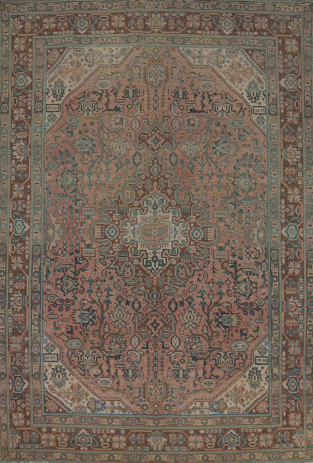 Rug Source Vintage Floral Tabriz Persian Area Rug 10x13