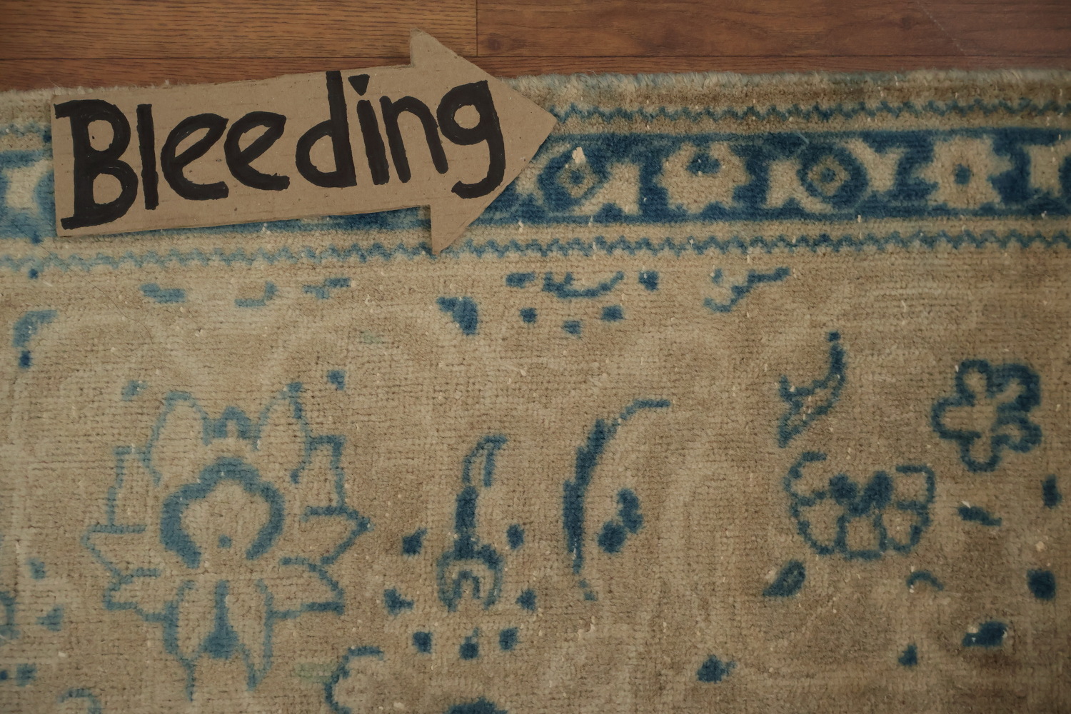 Classic Kashan Persian Area Rug 7x11 in Subtle Blues and Warm Earthy Tones