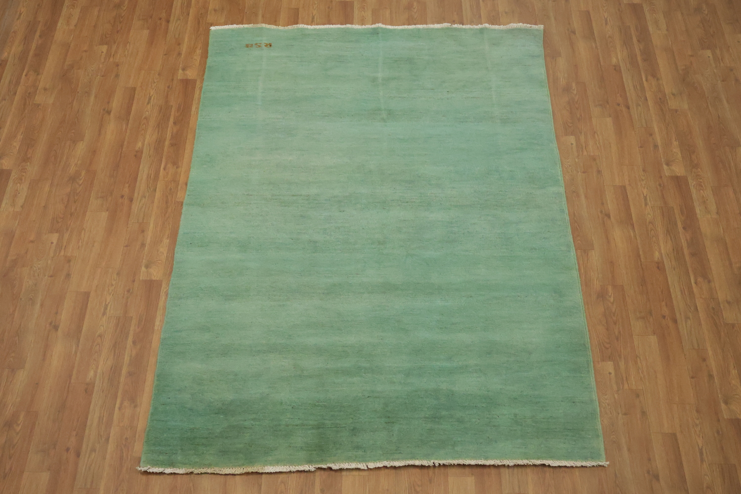 Green Handmade Gabbeh Wool Modern Rug 5x7