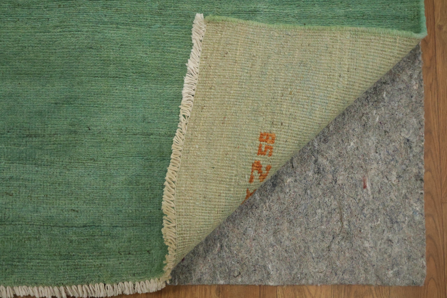 Green Handmade Gabbeh Wool Modern Rug 5x7