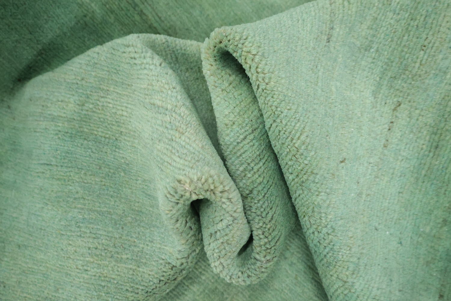 Green Handmade Gabbeh Wool Modern Rug 5x7