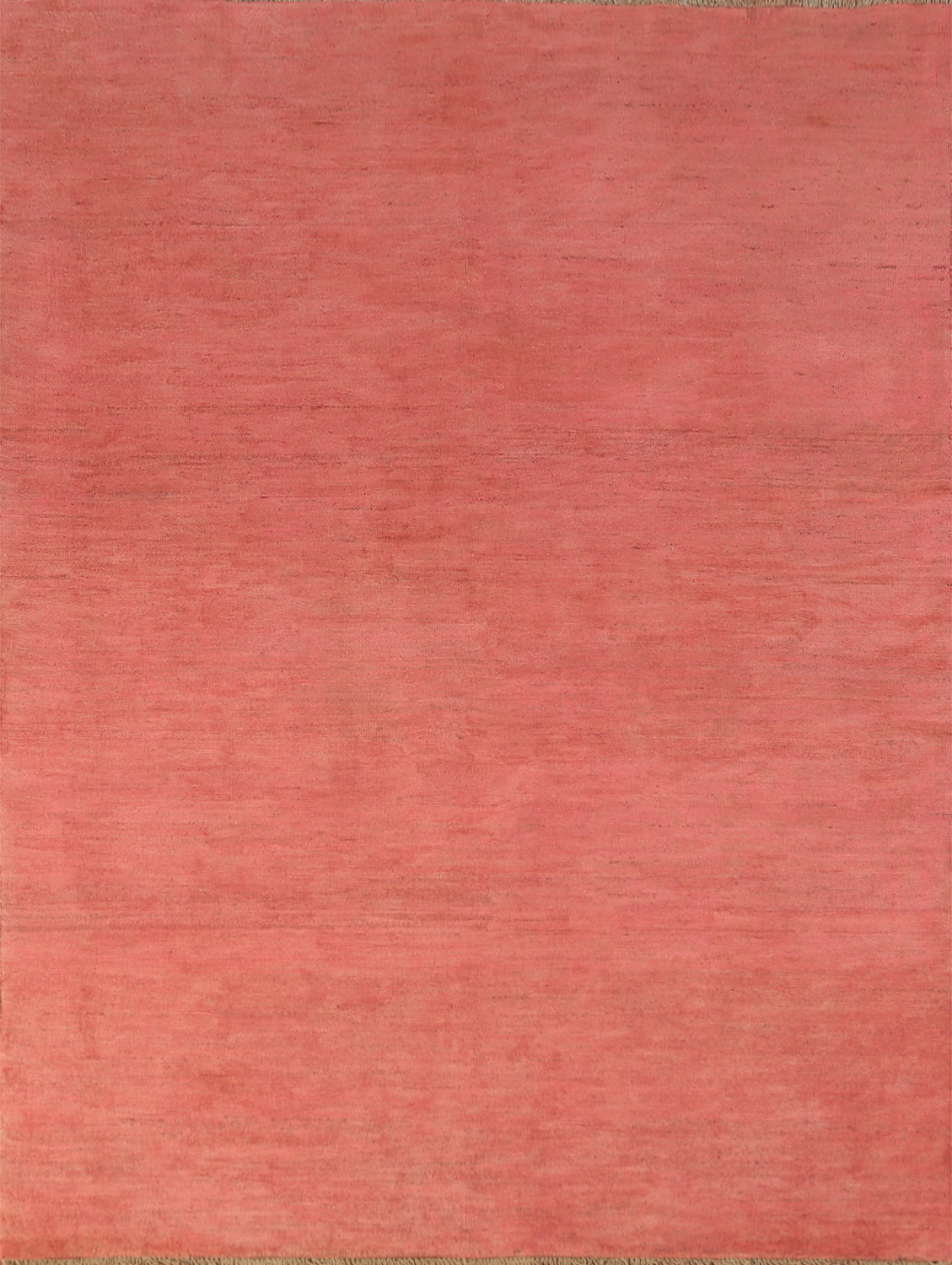 Light Pink Wool Solid Gabbeh Oriental Rug 5x7