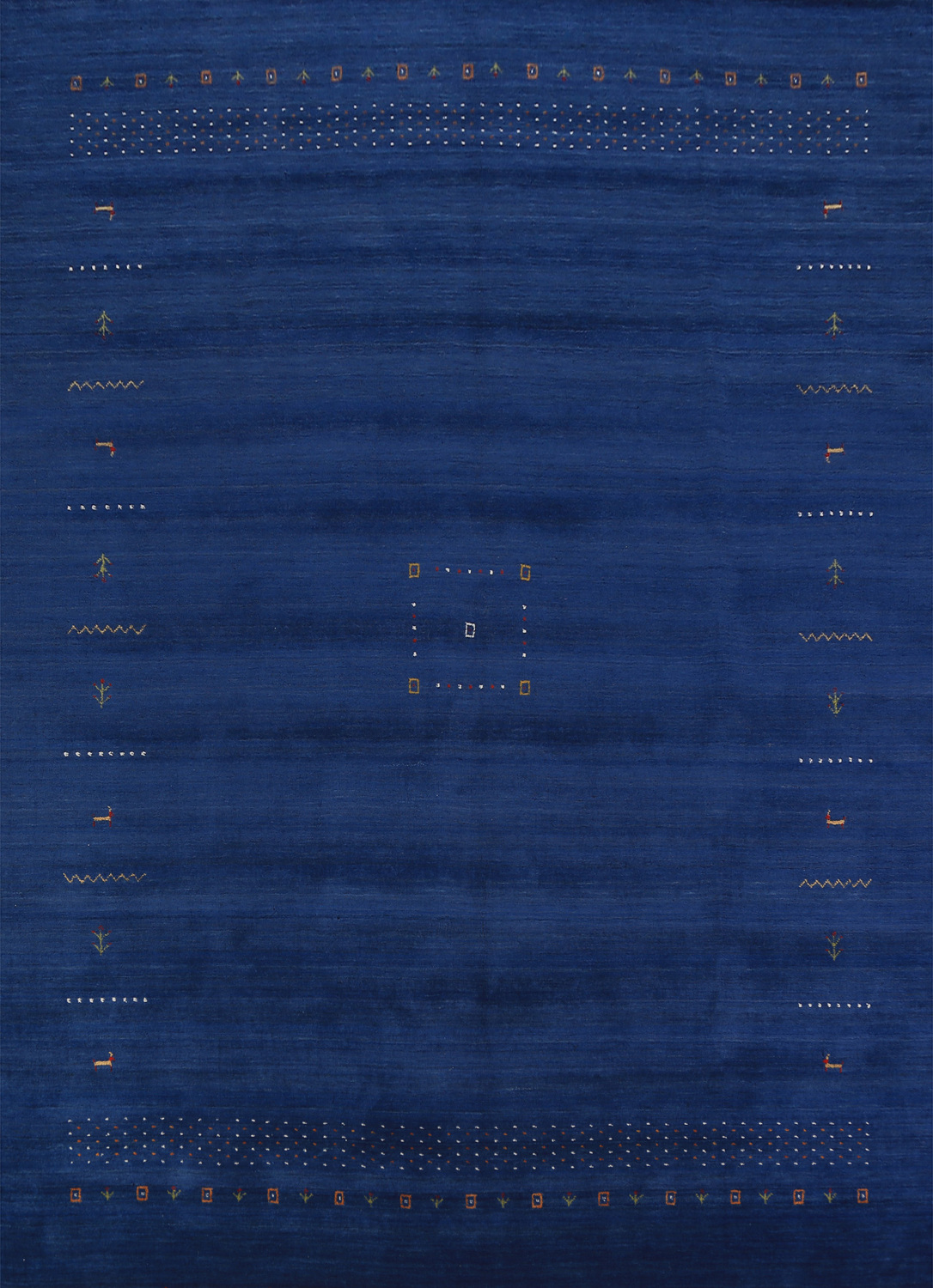 Royal Blue Tribal Gabbeh Oriental Area Rug 8x11