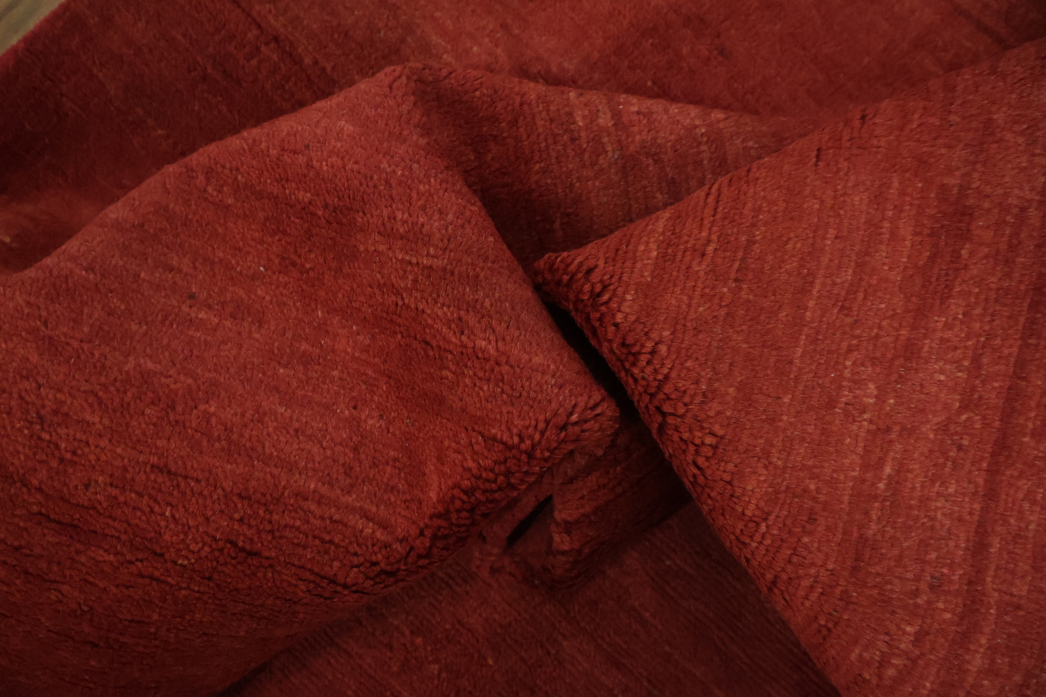 Modern Red Wool Gabbeh Oriental Area Rug 6x8