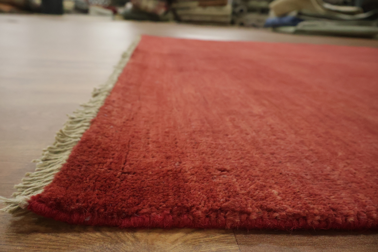 Modern Red Wool Gabbeh Oriental Area Rug 6x8