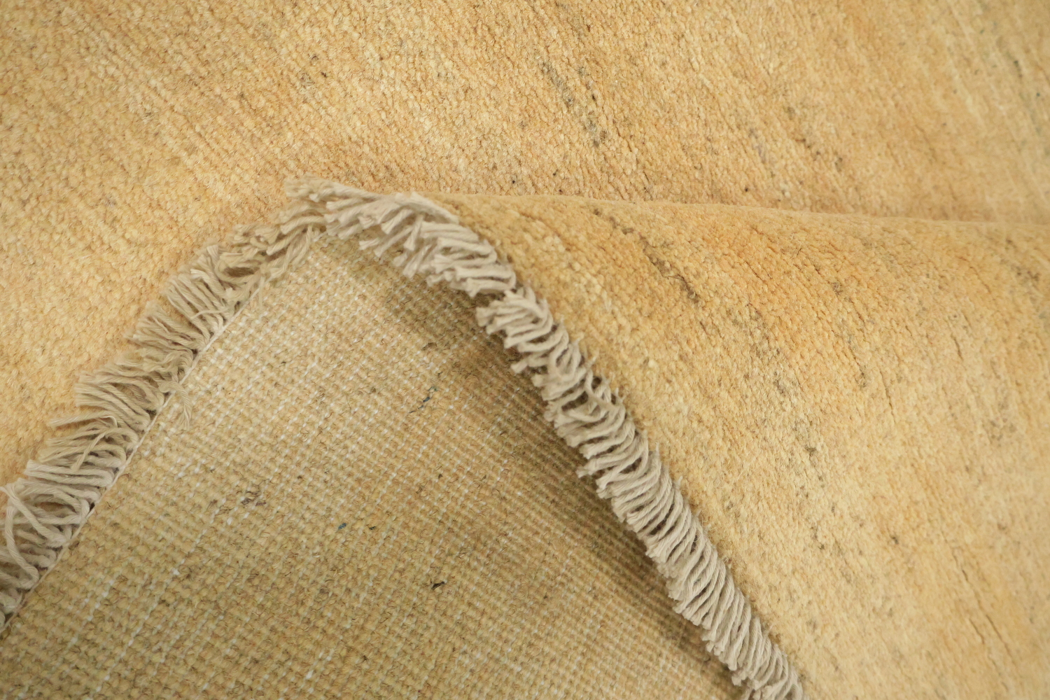 Gold Striped Modern Gabbeh Oriental Rug 5x7