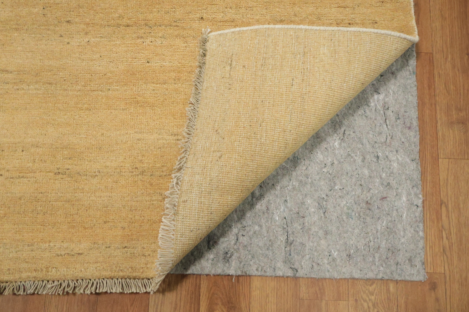 Gold Striped Modern Gabbeh Oriental Rug 5x7