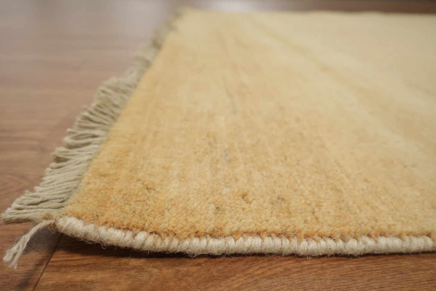 Gold Striped Modern Gabbeh Oriental Rug 5x7