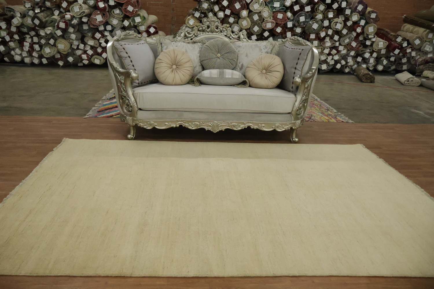 Modern Wool Gabbeh Oriental Area Rug 6x10