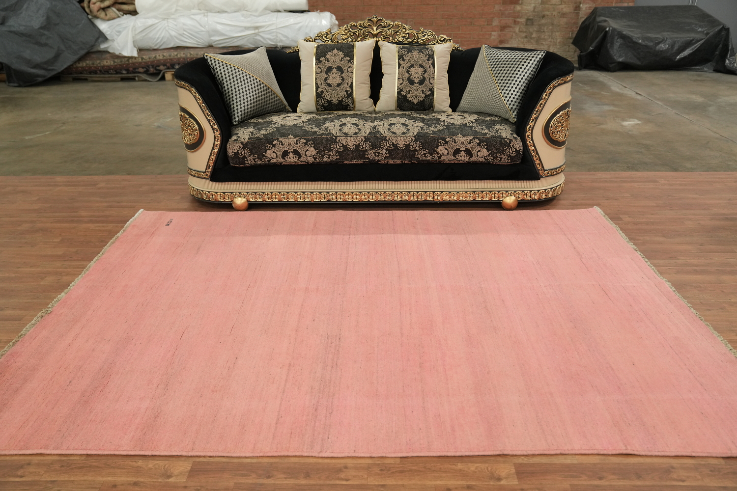 Light Pink Modern Gabbeh Oriental Area Rug 7x9