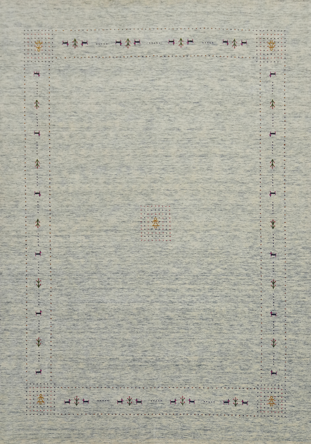 Tribal Wool Gabbeh Indian Area Rug 9x12