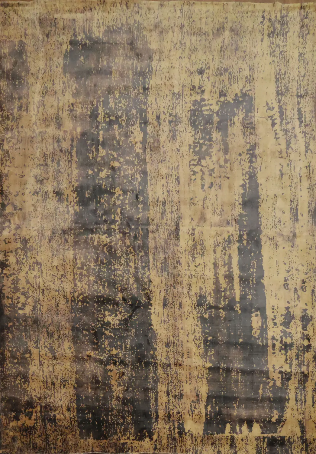 Elegant Neutral Toned Rug with Artistic Abstract Pattern 6'x9'