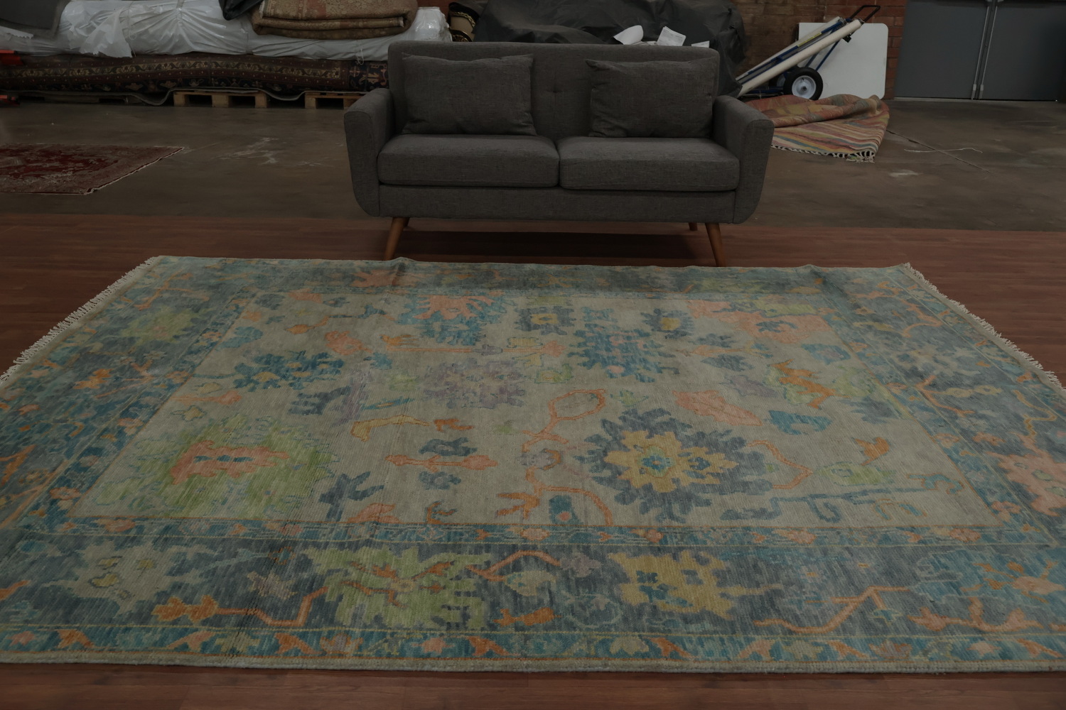 Handmade Wool Oushak Indian Area Rug 8x10