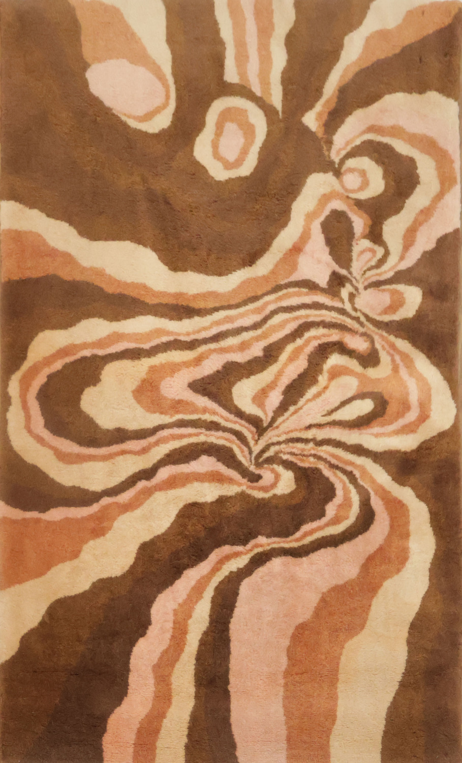 Contemporary Wool Abstract Kerman Persian Rug 3x5