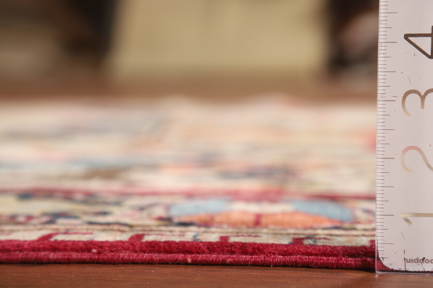 Pre-1900 Antique Wool Pictorial Kashan Persian Rug 4x7