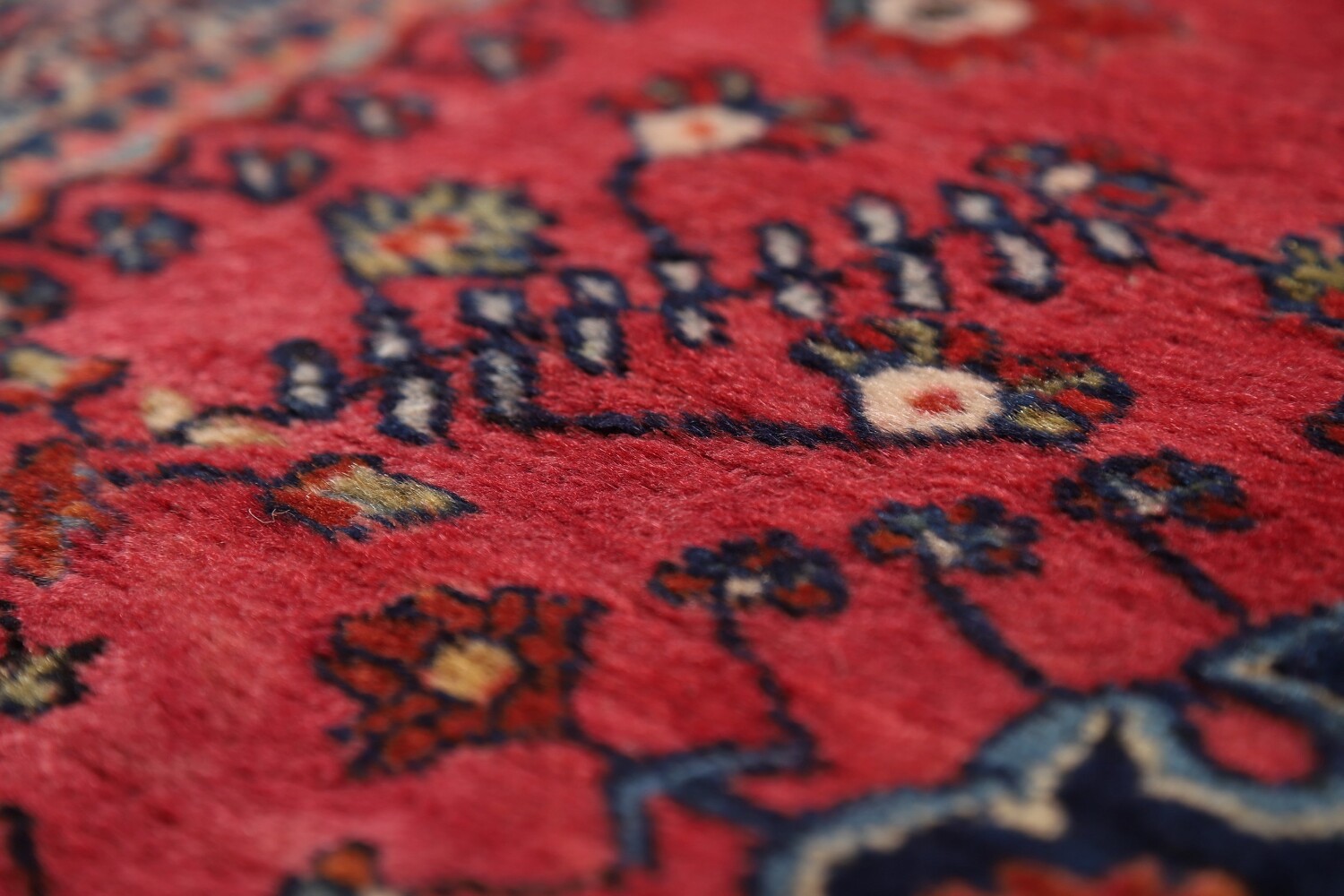 Pre-1900 Antique Vegetable Dye Sarouk Farahan Persian Rug 5x6