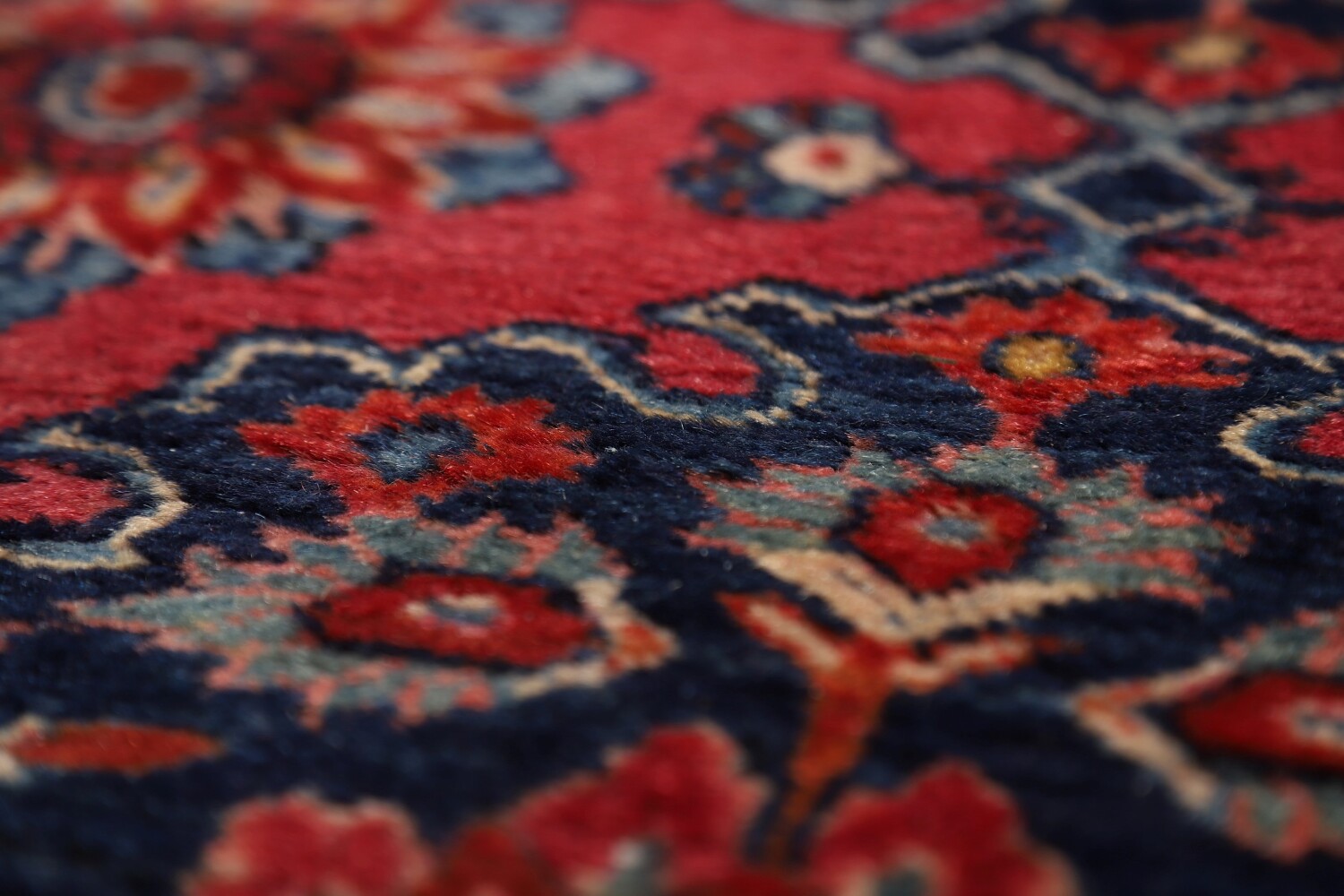 Pre-1900 Antique Vegetable Dye Sarouk Farahan Persian Rug 5x6
