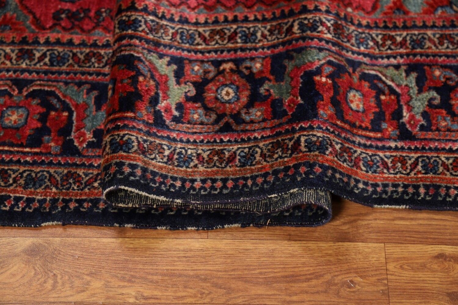 Pre-1900 Antique Vegetable Dye Sarouk Farahan Persian Rug 5x6