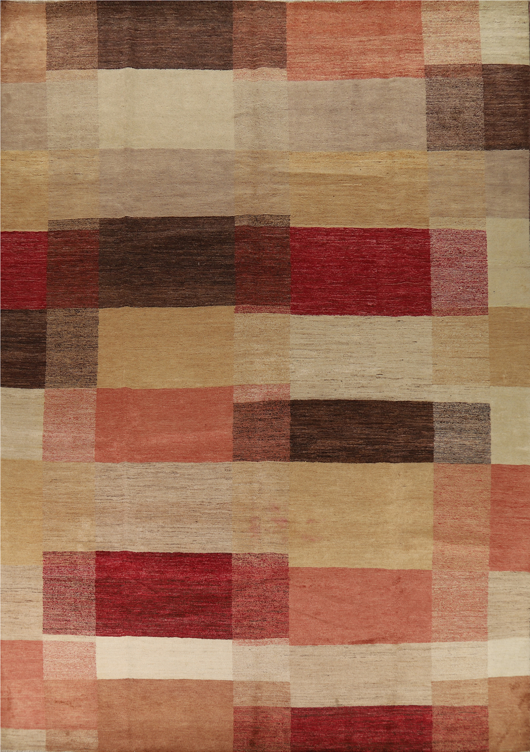 Modern Wool Gabbeh Oriental Large Rug 10x14