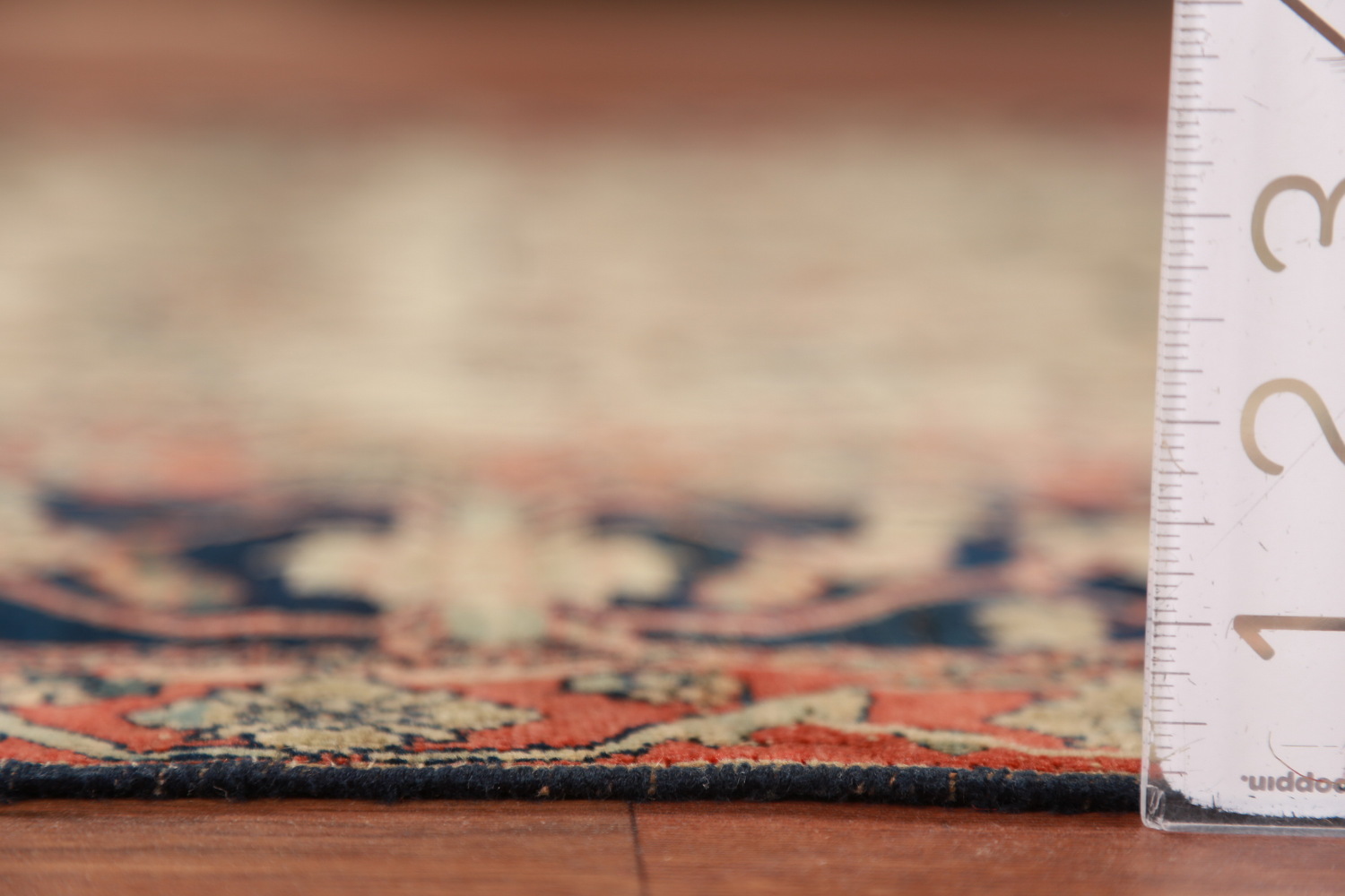Pre-1900 Vegetable Dye Sarouk Farahan Persian Rug 4x7