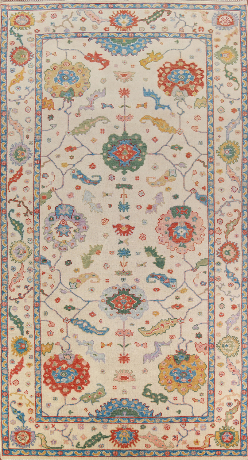 All-Over Floral Oushak Indian Large Rug 8x16