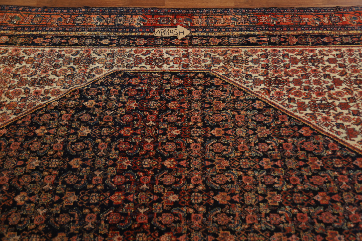 Pre-1900 Antique Vegetable Dye Senneh Persian Large Rug 8x20
