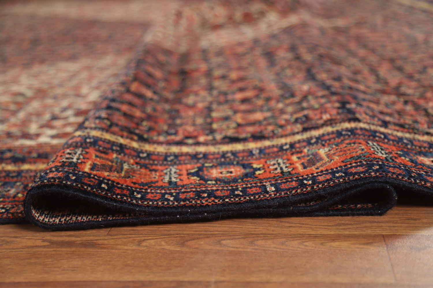 Pre-1900 Antique Vegetable Dye Senneh Persian Large Rug 8x20